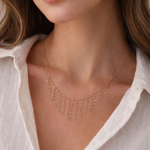 گردنبند-شرابه-ای گردنبند-شرابه-ای